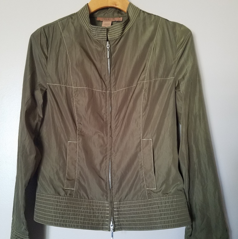 Arden B Army Green Nylon Jacket
